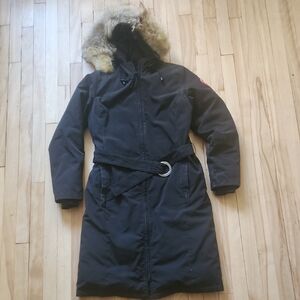 Canada Goose Black Parka with Fur Trim